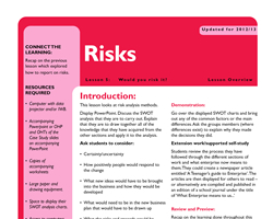 Tru ks3 enterprise risks l5 small